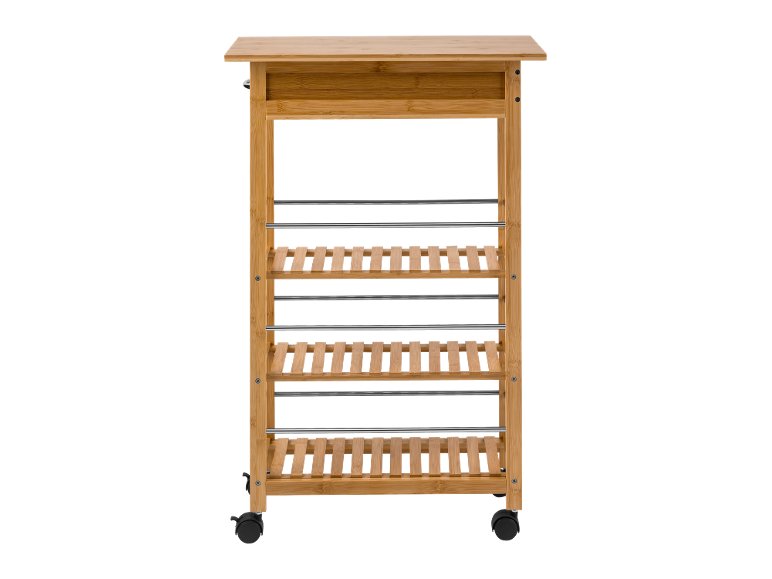 Carrello da cucina in bambù