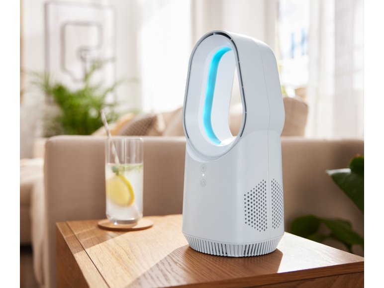 Mini ventilatore da tavolo con LED