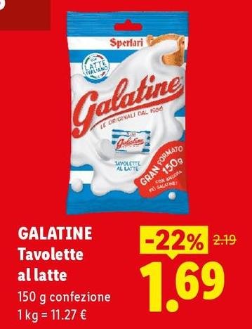 Galatine - Tavolette Al Latte