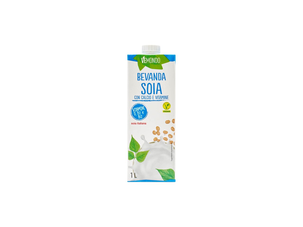 Bevanda soia con calcio e vitamine
