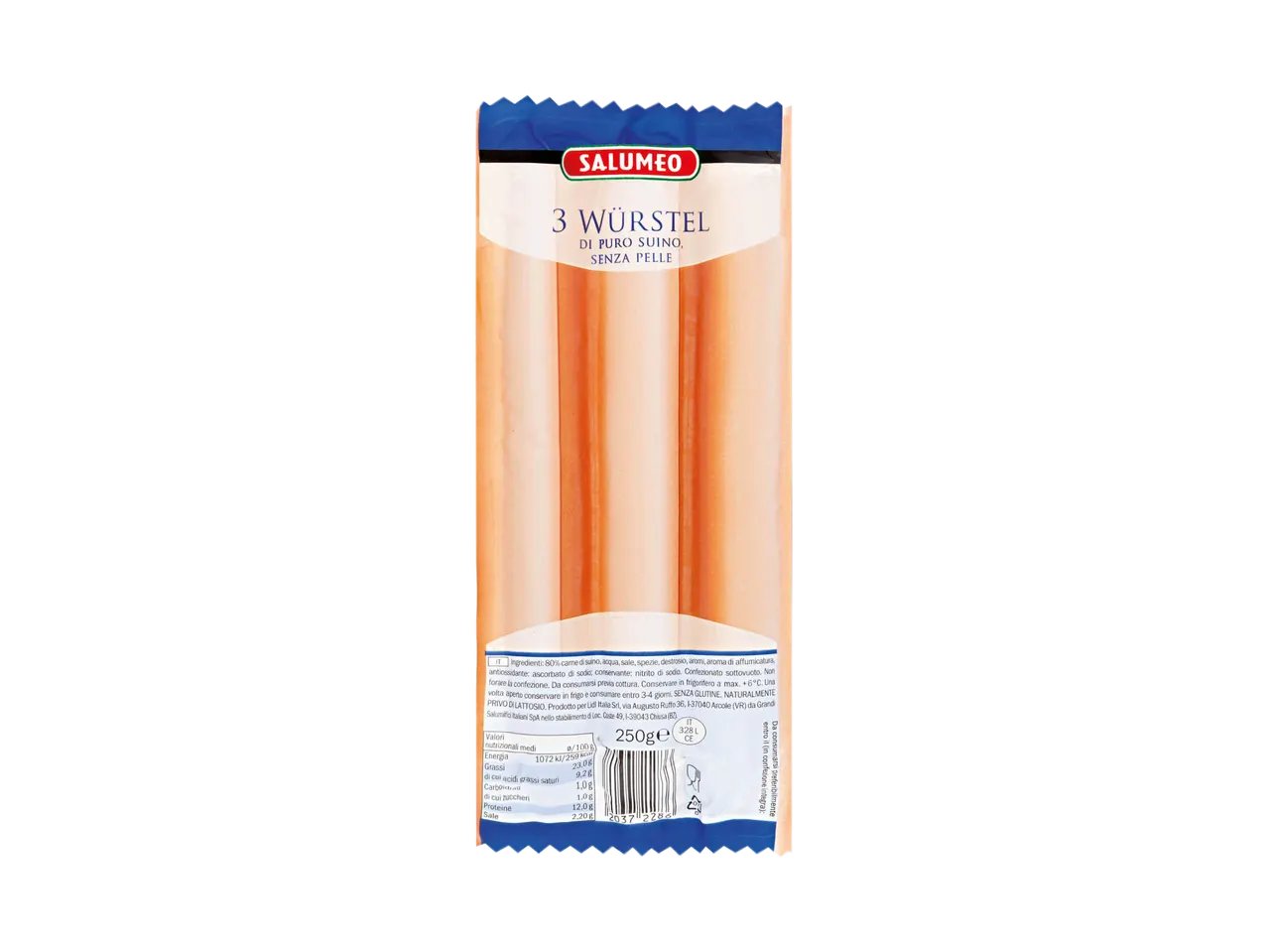 3 Würstel di puro suino