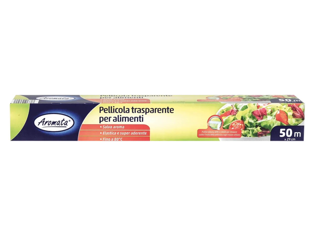 Pellicola trasparente per alimenti 29cm x 50m