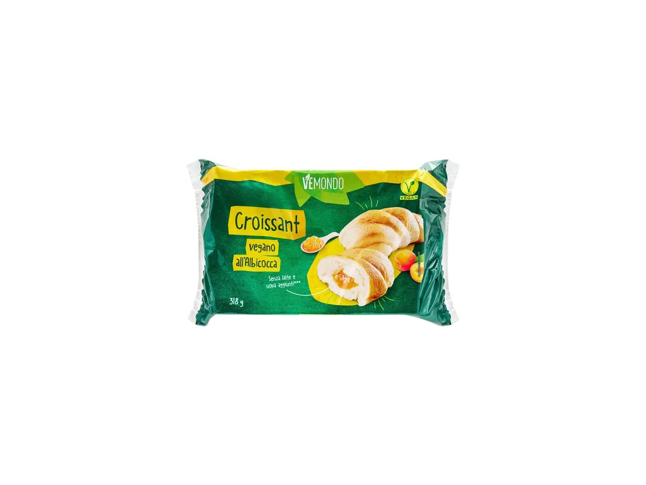 Croissant vegano all'albicocca