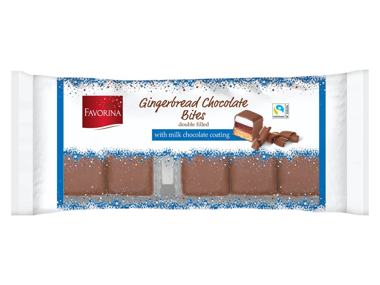 Dolcetti con doppio ripieno e copertura di cioccolato al latte
