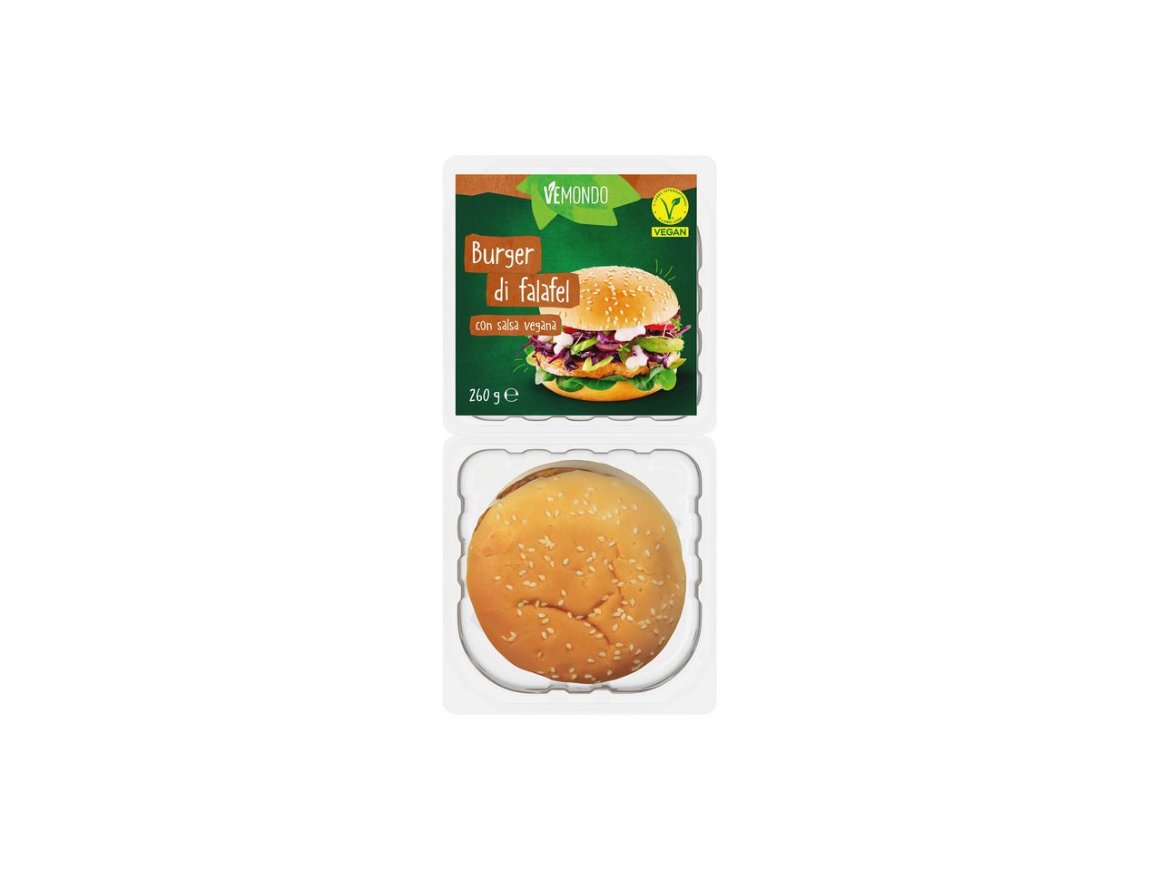Burger di falafel