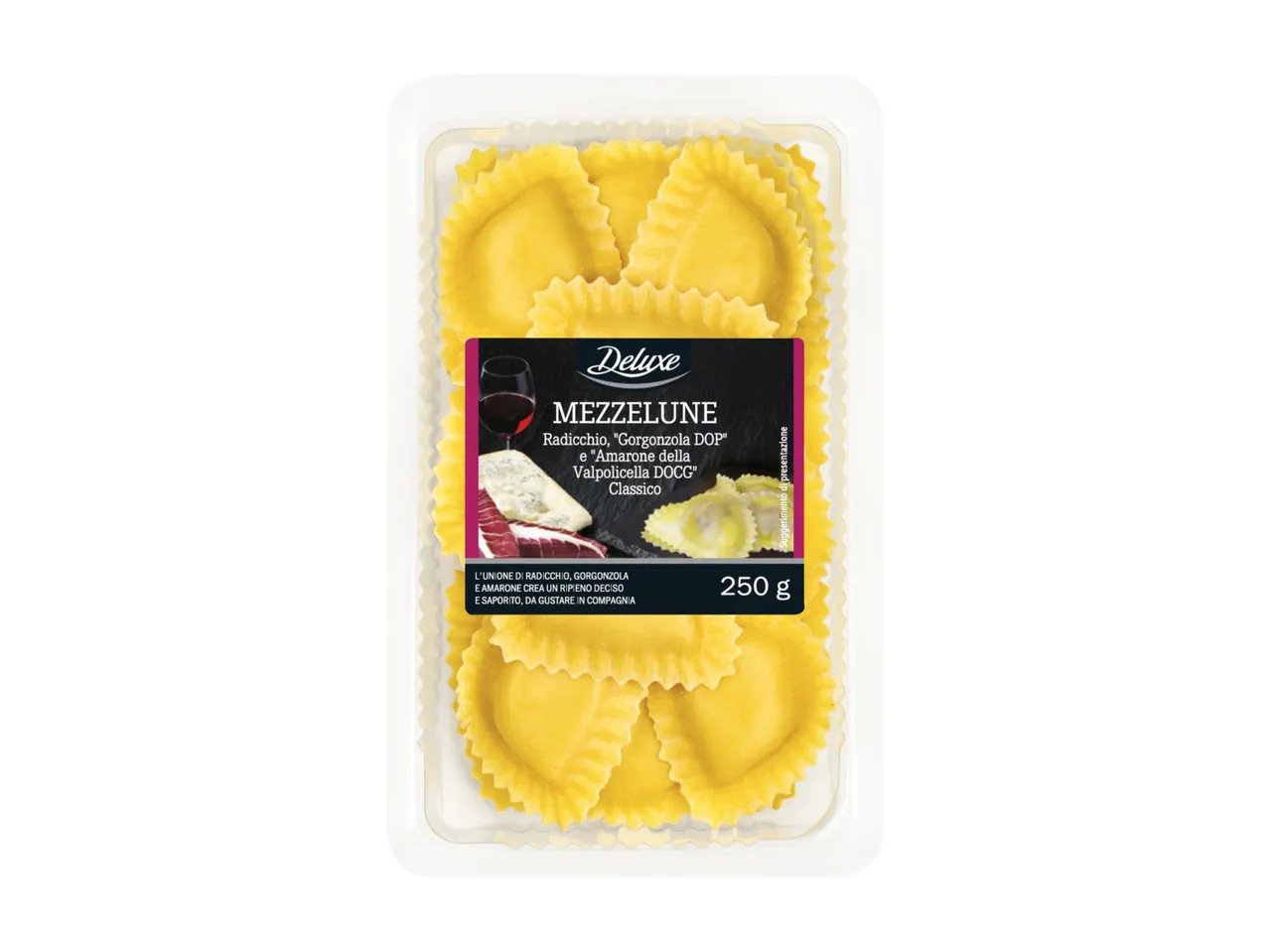 Mezzelune Radicchio, Gorgonzola DOP e Amarone DOCG