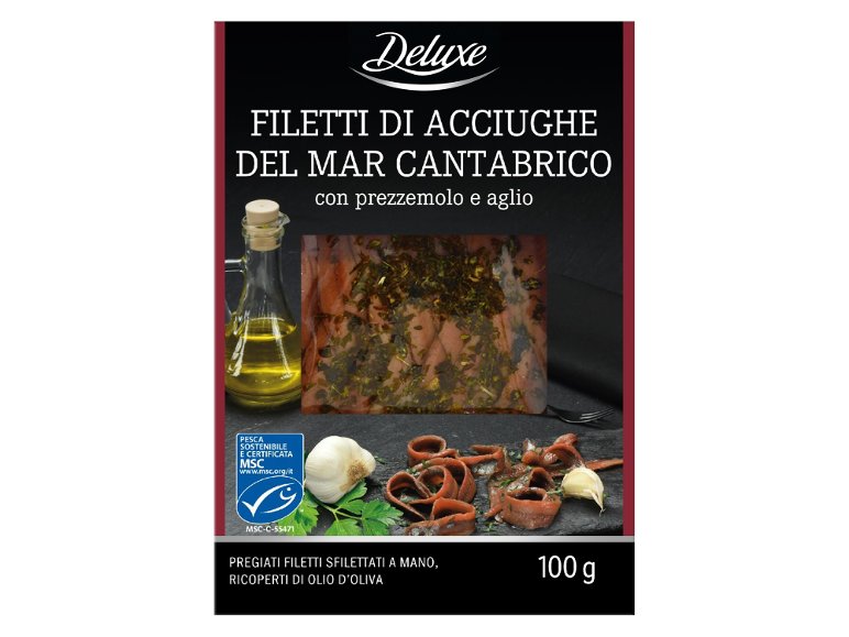 Filetti di acciughe del Mar Cantabrico