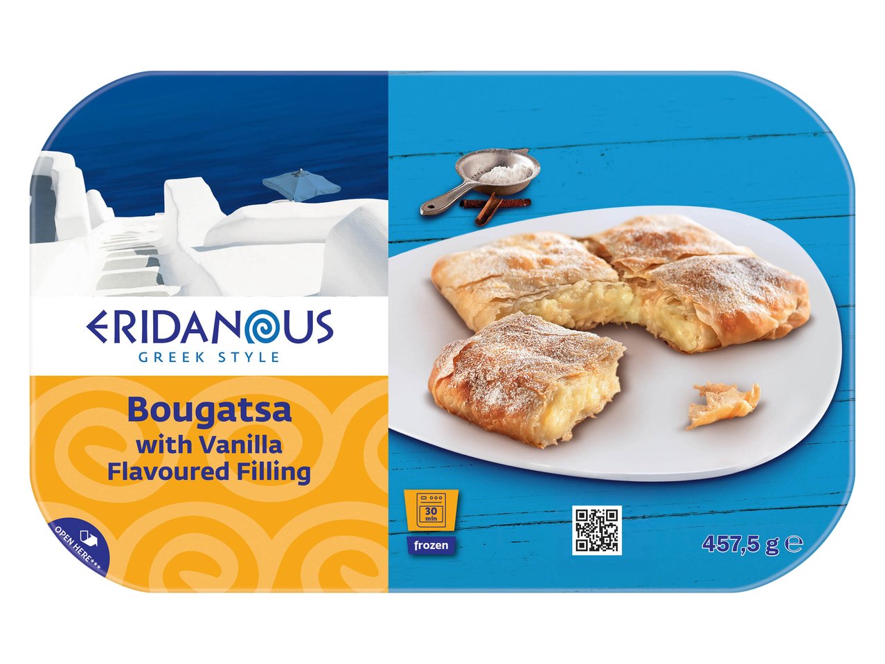 Bougatsa - Dolce tipico greco farcito alla crema