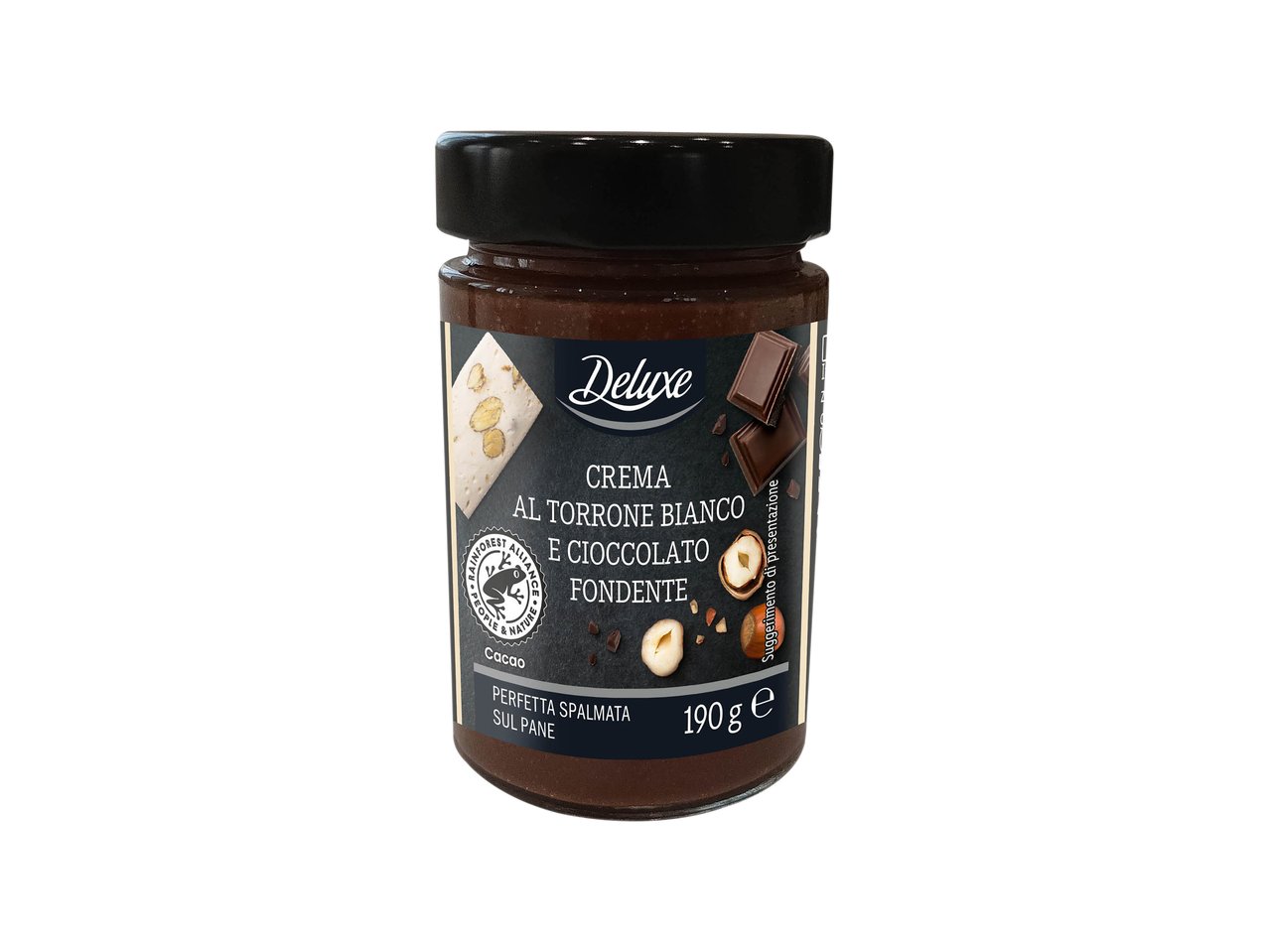 Crema al torroncino e cioccolato fondente