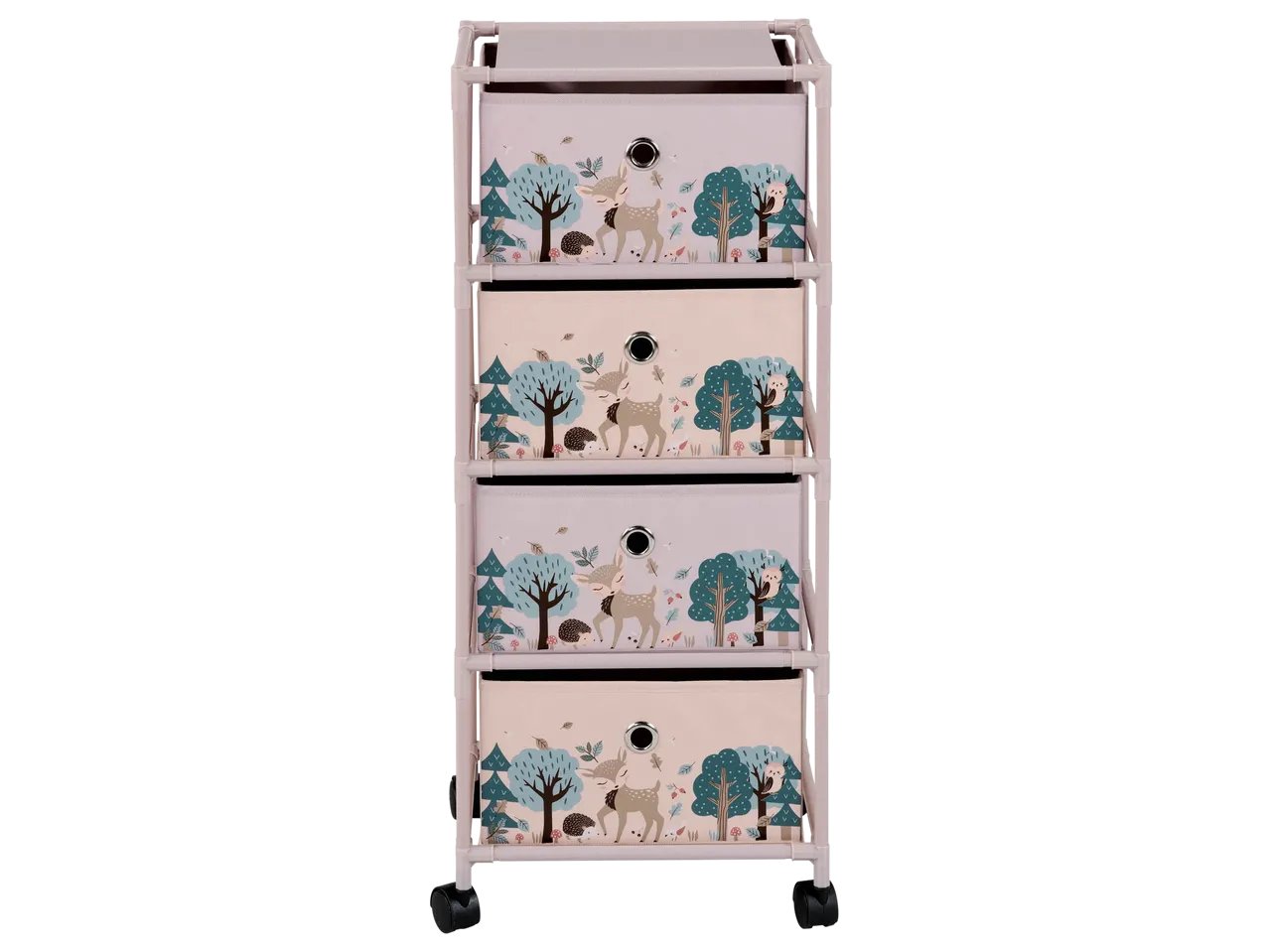 Scaffale con rotelle per bambini
