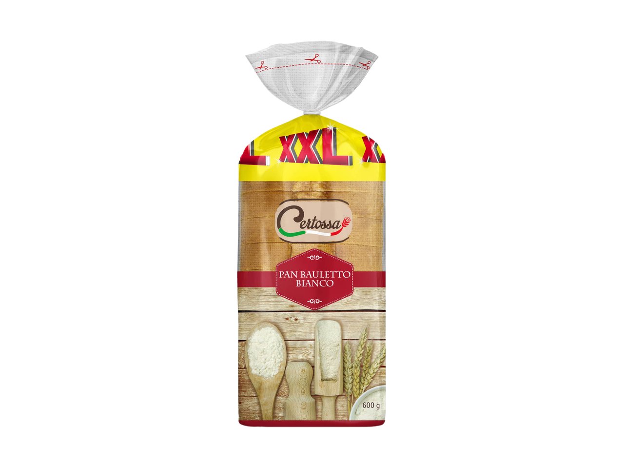 Pane bauletto bianco a fette XXL