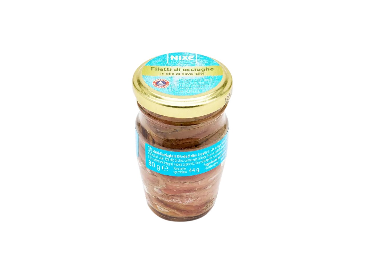 Filetti di acciughe in olio di oliva