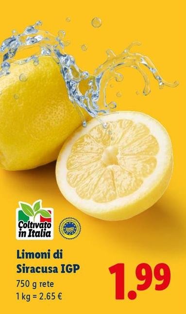 Limoni Di Siracusa IGP