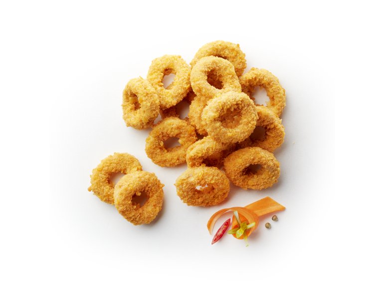 Anelli di pollo croccanti