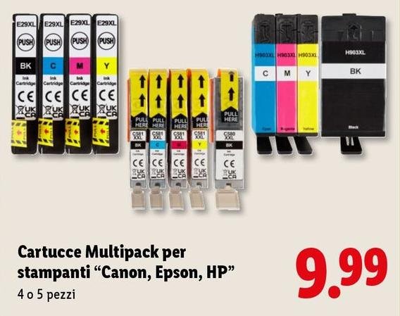 Cartucce Multipack Per Stampanti "Canon, Epson, HP"