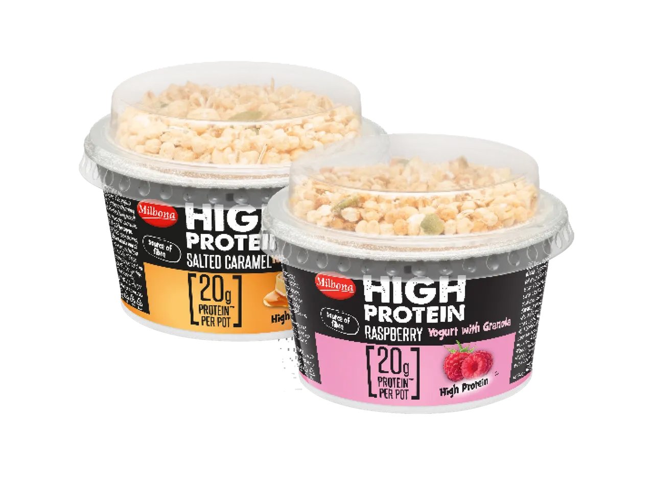 Yogurt con granola high protein