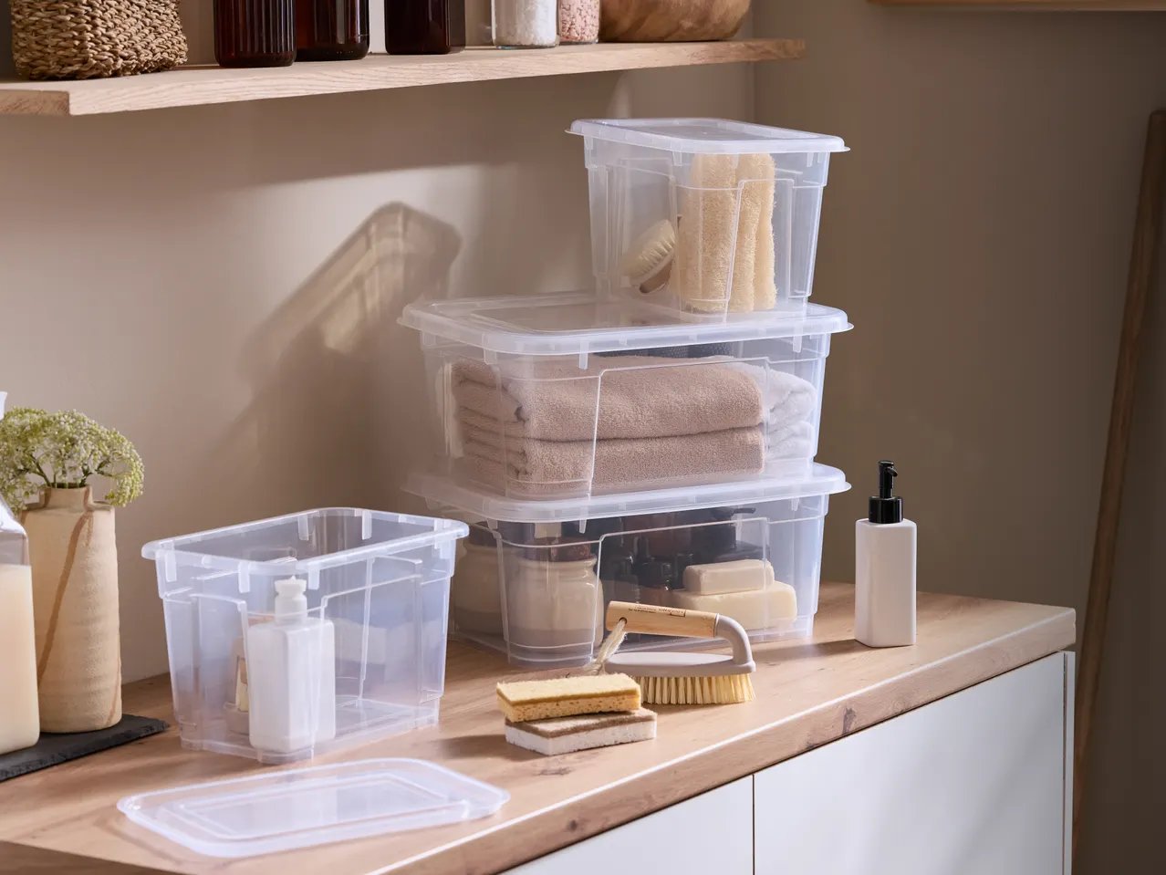 Box portaoggetti 5 l con coperchio