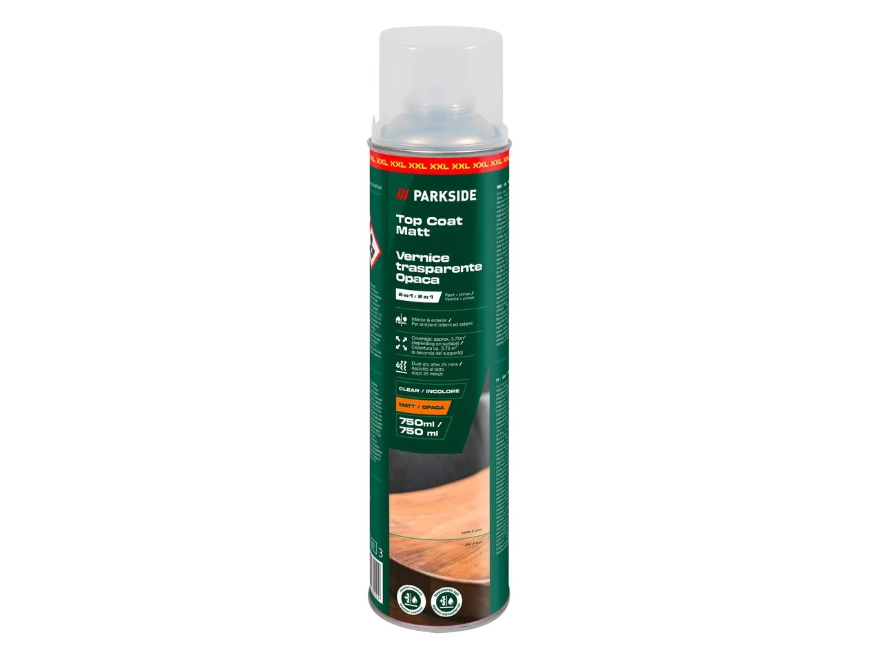 Vernice spray trasparente o colorata, 750 ml