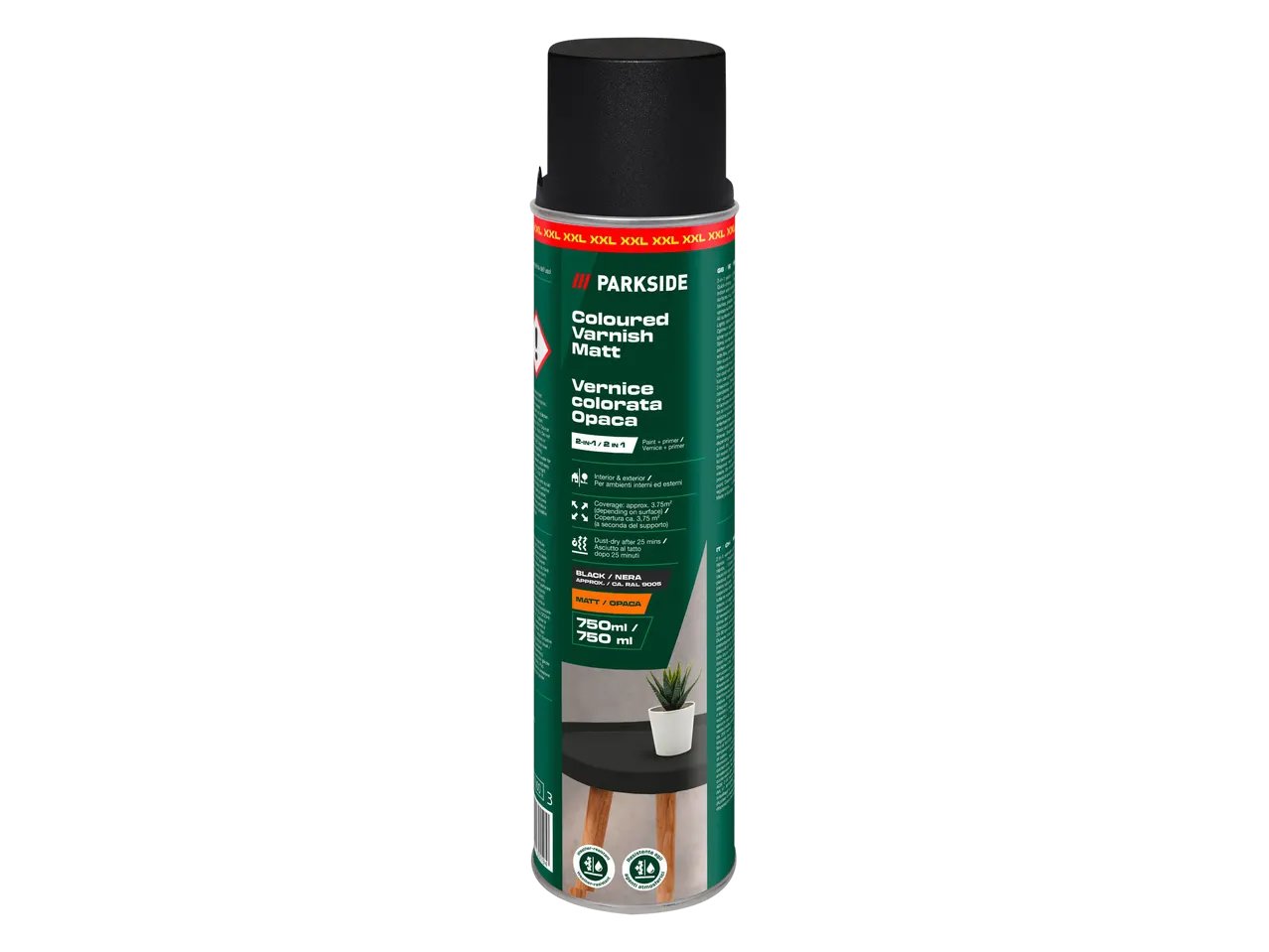 Vernice spray trasparente o colorata, 750 ml