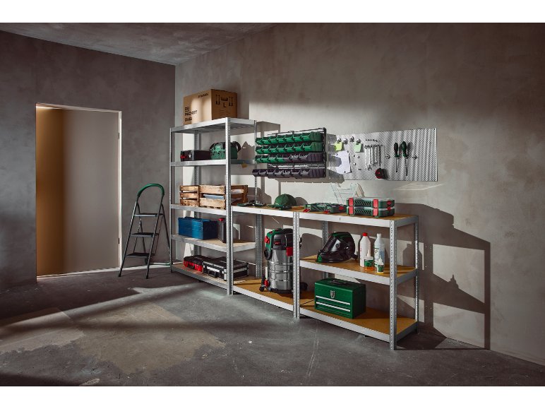 Scaffale in metallo con 5 ripiani, 180x120x40 cm