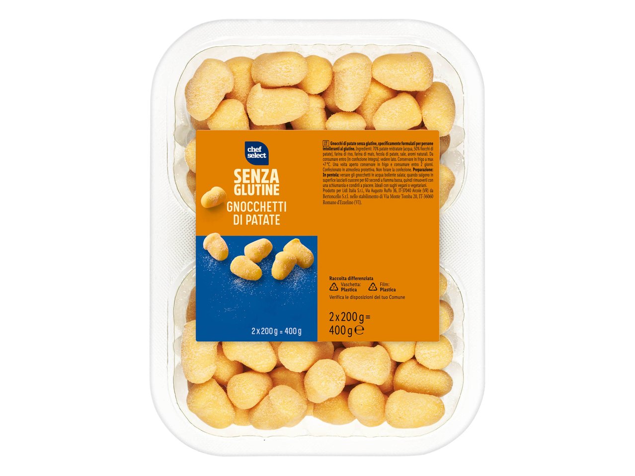 Gnocchetti di patate senza glutine
