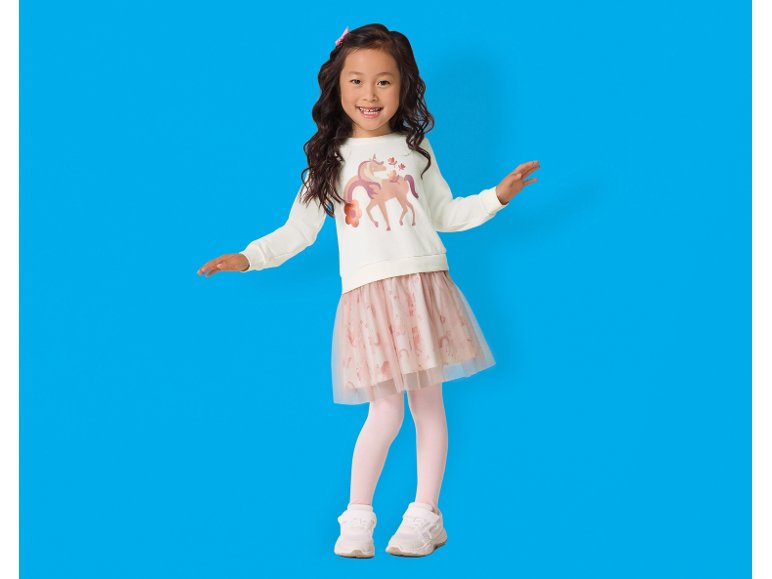 Vestito con gonna in tulle da bambina