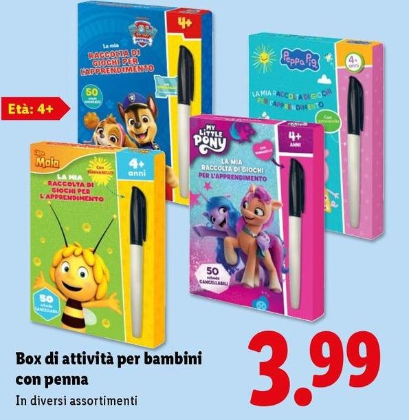 Box Di Attività Per Bambini Con Penna