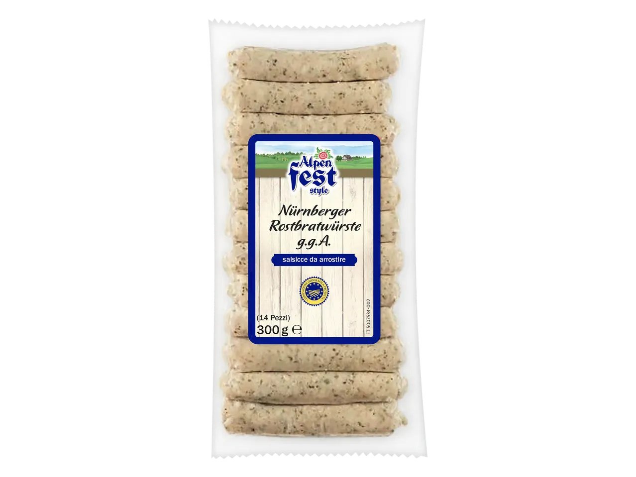 Nürnberger Rostbratwürste I.G.P. - Salsicce di carne suina bollite