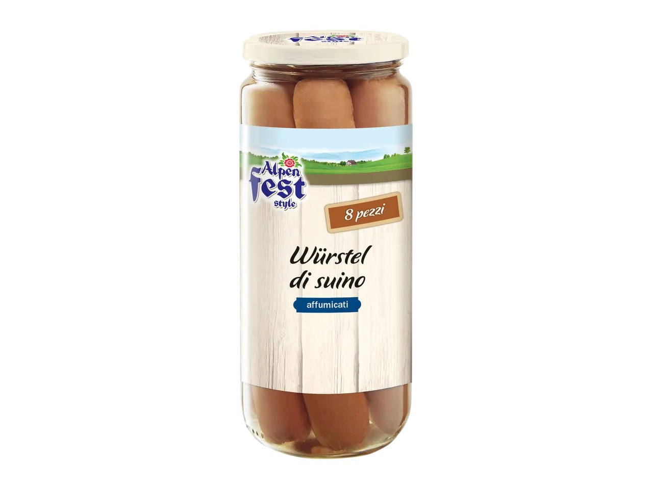Würstel di suino affumicati
