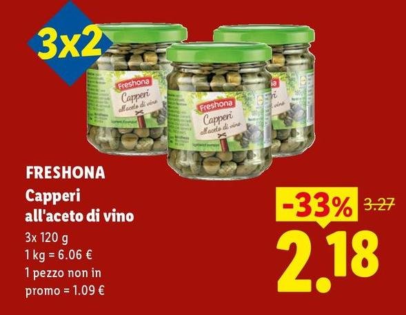 Freshona - Capperi All'Aceto Di Vino
