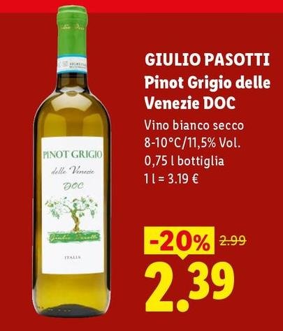 Giulio Pasotti - Pinot Grigio Delle Venezie DOC