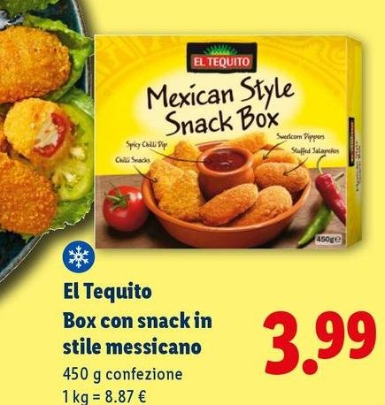 El Tequito - Box Con Snack In Stile Messicano
