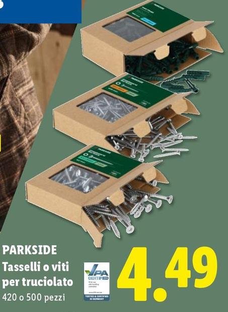 Parkside - Tasselli O Viti Per Trucciolato