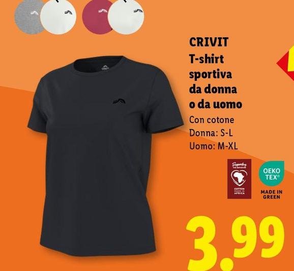 Crivit - T-Shirt Sportiva Da Donna O Da Uomo