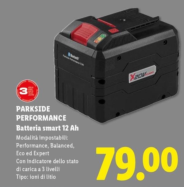 Parkside Performance - Batteria Smart 12 Ah