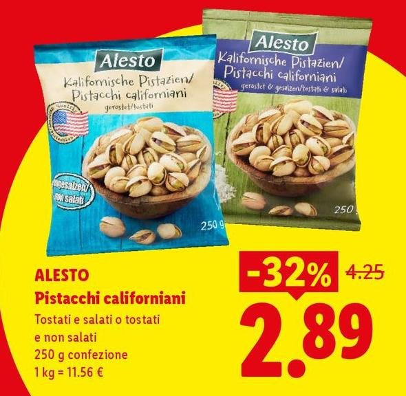 Alesto - Pistacchi Californiani