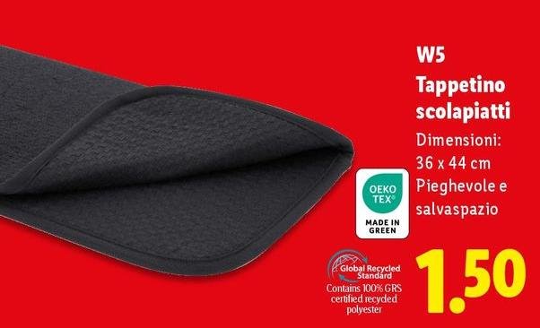 W5 - Tappetino Scolapiatti