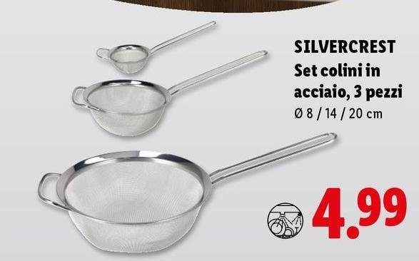 Silvercrest - Set Colini In Acciaio, 3 Pezzi
