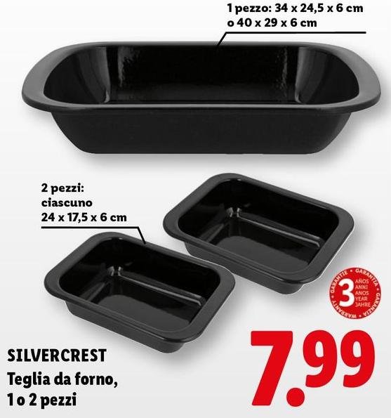Silvercrest - Teglia Da Forno, 1 O 2 Pezzi