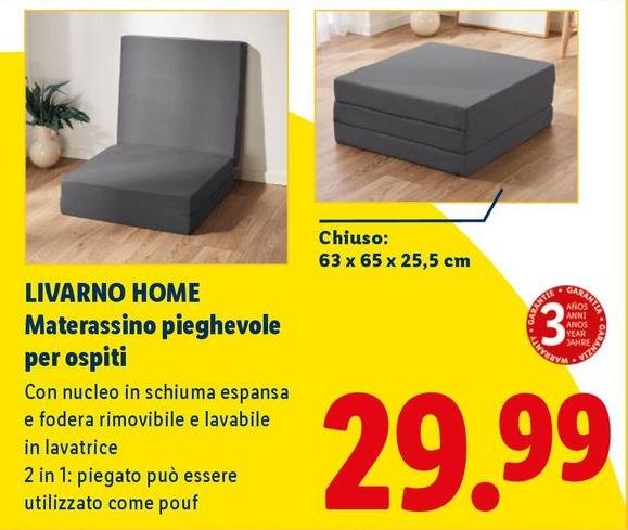 Livarno Home - Materassino Pieghevole Per Ospiti