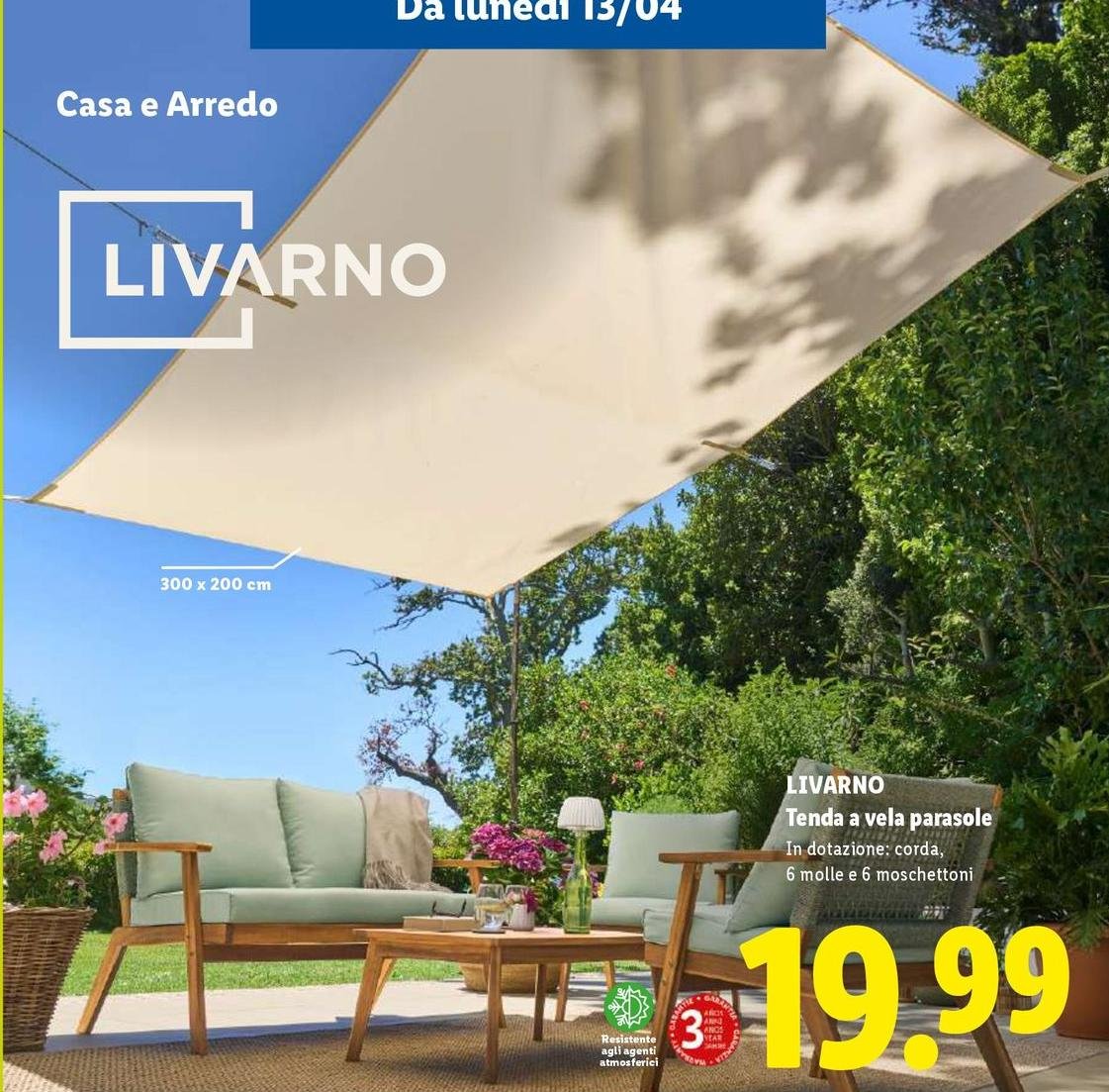Livarno - Tenda A Vela Parasole