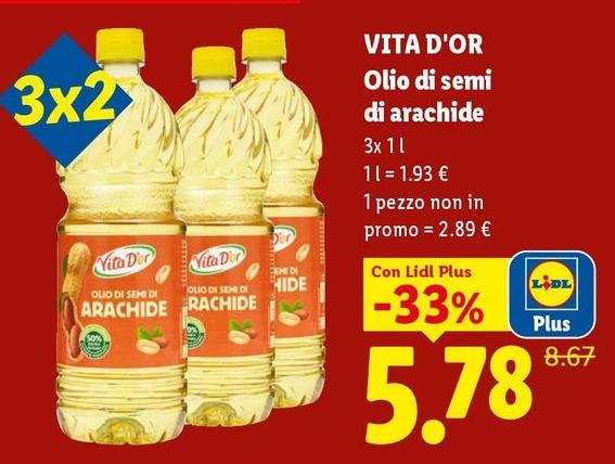 Vita D'or - Olio Di Semi Di Arachide