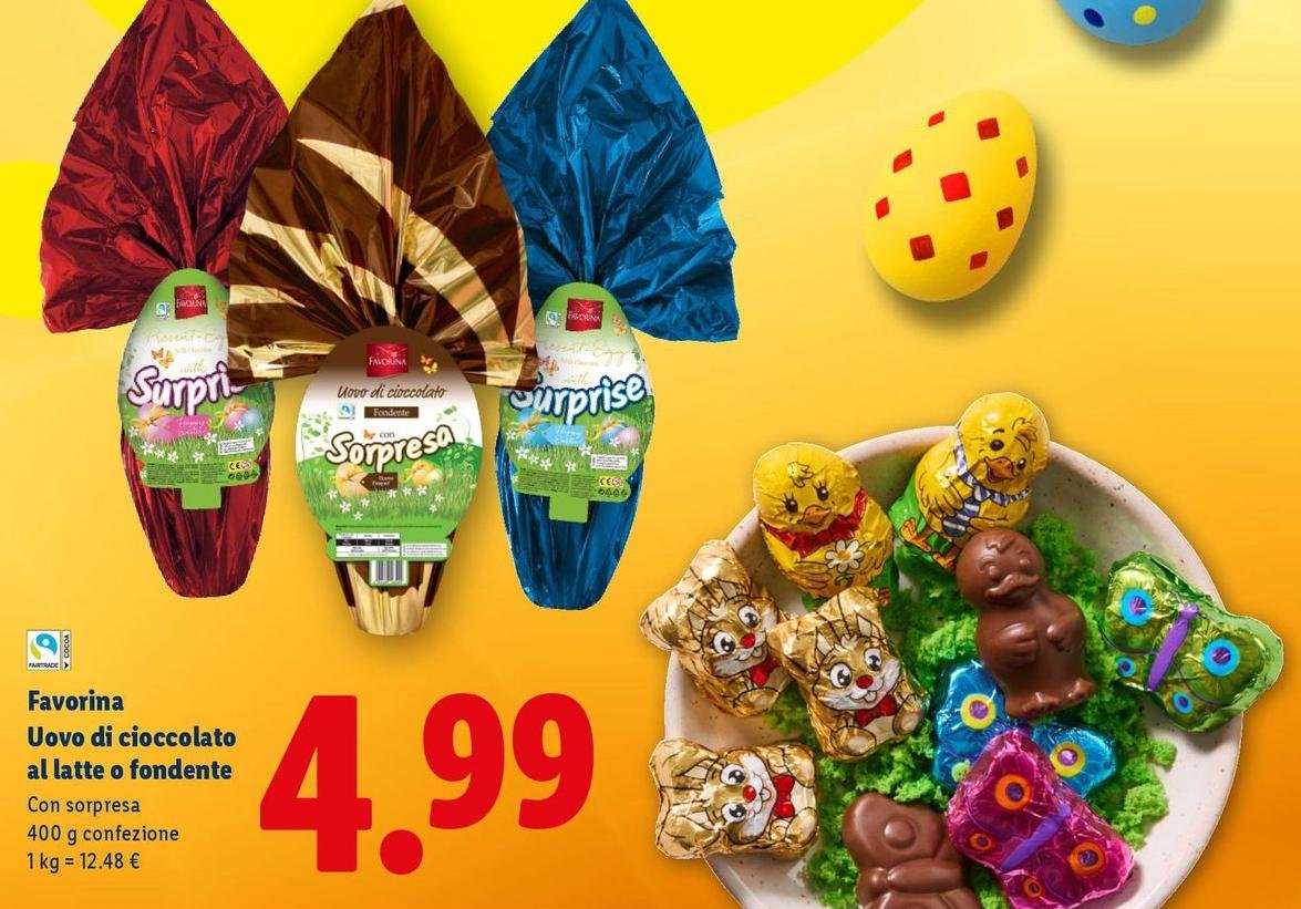 Favorina - Uovo Di Cioccolato Al Latte E Fondente
