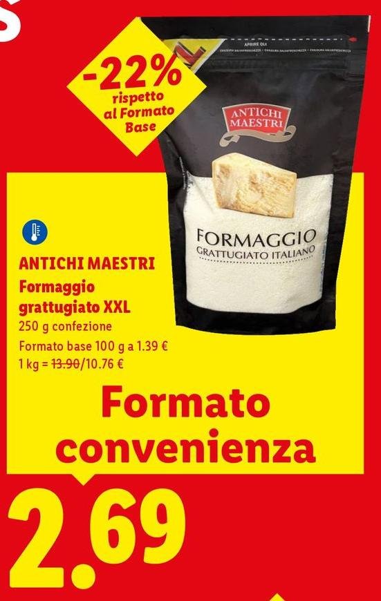 Antichi Maestri - Formaggio Grattugiato Xxl