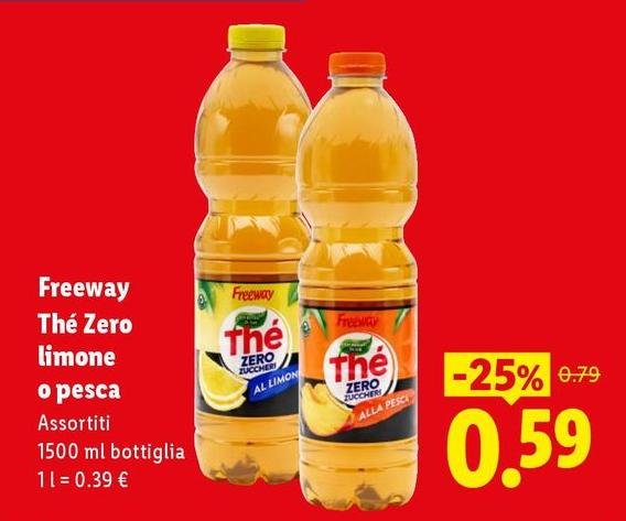 Freeway - Thé Zero Limone O Pesca