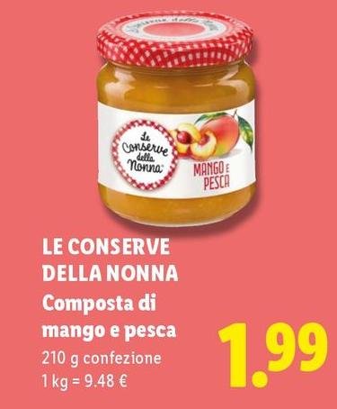 Le Conserve Della Nonna - Composta Di Mango E Pesca