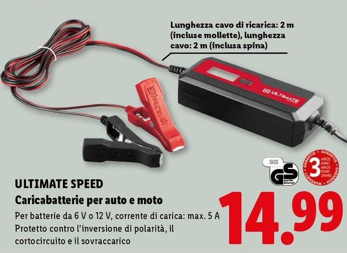 Ultimate Speed - Caricabatterie Per Auto E Moto