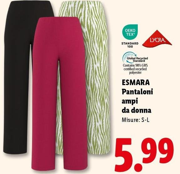 Esmara - Pantaloni Ampì Da Donna