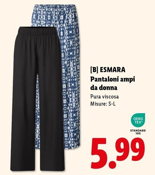 Esmara - Pantaloni Ampi Da Donna