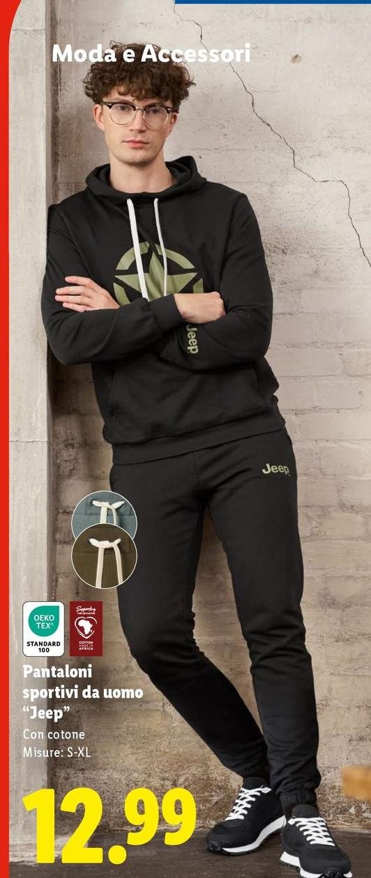 Jeep - Pantaloni Sportivi Da Uomo
